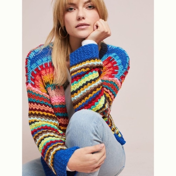 LIKE NEW Anthropologie moth Betty knit cardigan - Picture 2 of 7